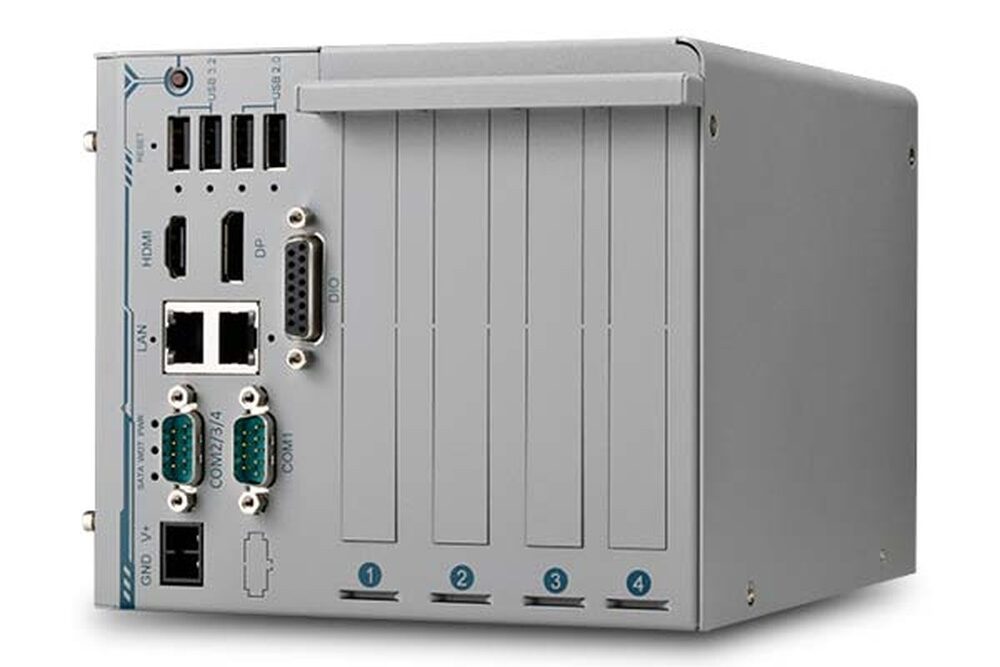 Neousys Nuvo-2822 fanless expansion box PC with numbered features