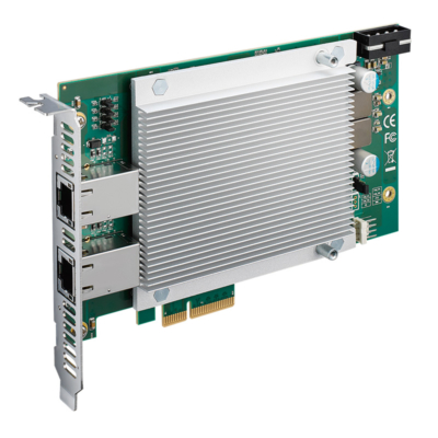 PE-5002 Intel X550-AT2 2-Port 10GBASE-T PoE+ Expansion Card with Wide-Temperature Operation