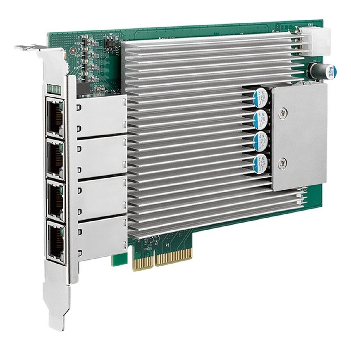 Vecow PE-6004H four-port 2.5GbE PoE++ card with the passive heatsink build