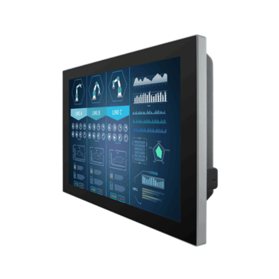 R12L100-GSM2(HB) 12.1″ IP65 PCAP Touch Monitor with Edge-to-Edge Front, XGA Display and M12 Connectors