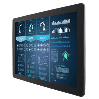 R15L100-PTC3-POE 15″ PoE Powered PCAP Touch Monitor with XGA Display and Front IP65