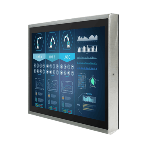 R15L100-SPC3 15″ IP65 Stainless PCAP Chassis Display