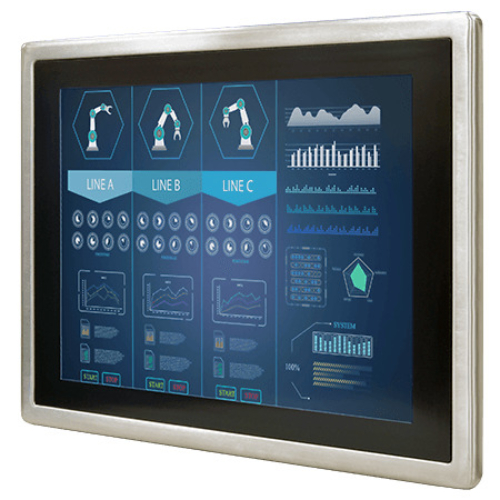 R15L600-65EX 15″ IP65 Stainless Steel Rugged ATEX Touchscreen Display
