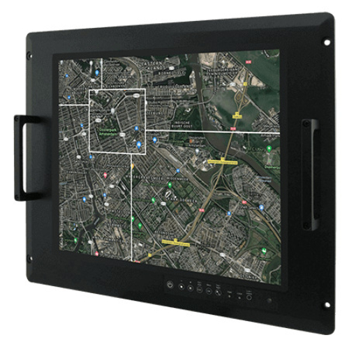 R15L600-MLA3FP 15″ XGA Rack Mount PCAP Touch Military LCD Monitor