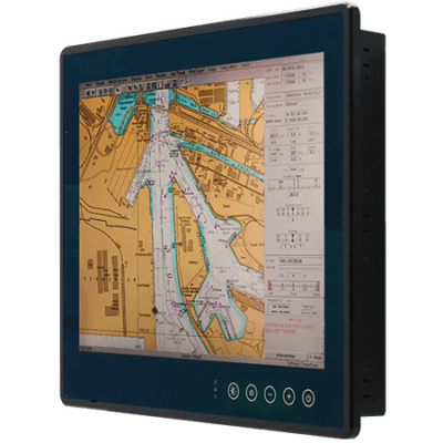 R15L600-MRA3FP 15″ ECDIS Marine Panel Mount PCAP Touch Monitor with IP66 Front