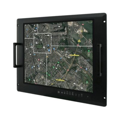 R19L100-MLA3FP 19″ Rack Mount PCAP Touch Defense Monitor with Front IP65 and MIL-STD-810G