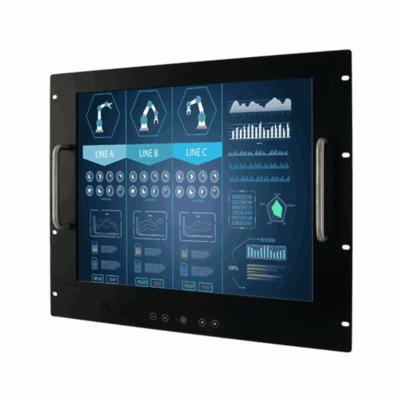 R19L300-RKM1 19″ Rack Mount Monitor with Resistive Touch and 250 Nit SXGA LCD