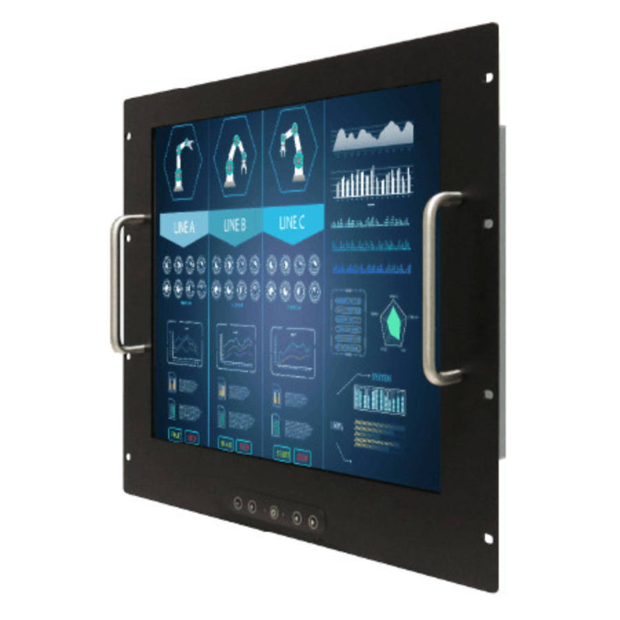R19L300-RKM1 - 19″ SXGA Industrial Rack Mount Monitor - Things Embedded