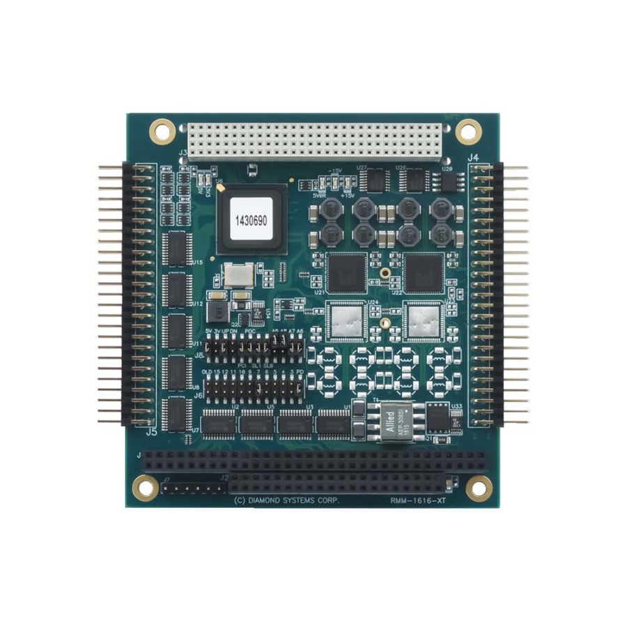 RUBY-MM-1616AP 4-Channel 16-bit Analog Output PC/104+ Module with Digital I/O