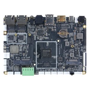 Avalue RSC-3576J 3.5" SBC, top side with Rockchip RK3576, two M.2 slots, wireless module, GPIO terminal and dual RJ45