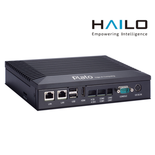 RSC100 Fanless Hailo-8 Edge AI Vision NXP i.MX8 Computer with Dual GbE