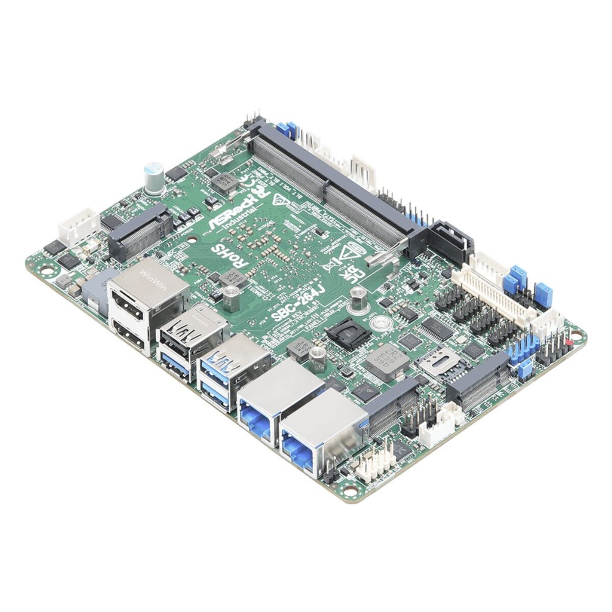 ASRock Industrial SBC-264J angled view