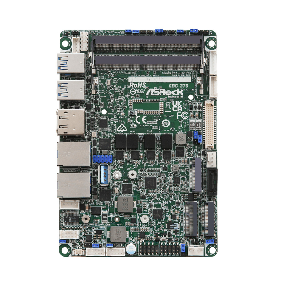 SBC-370 Industrial Alder Lake P Intel Core i5-1245UE 3.5″ Single Board Computer