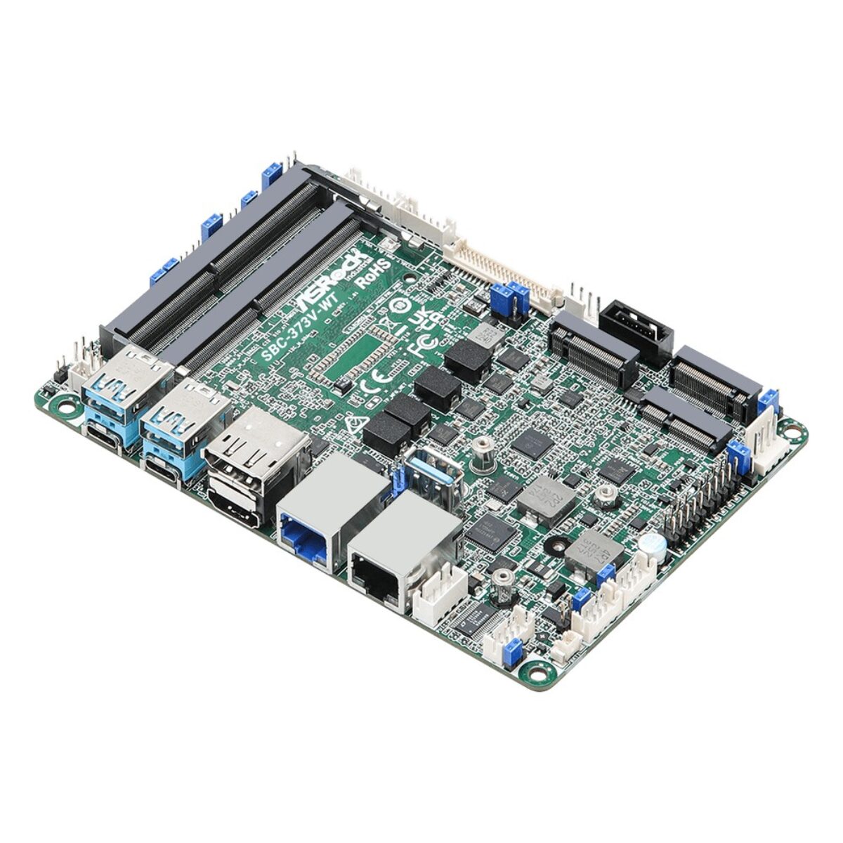 ASRock Industrial SBC-373V-WT angled view