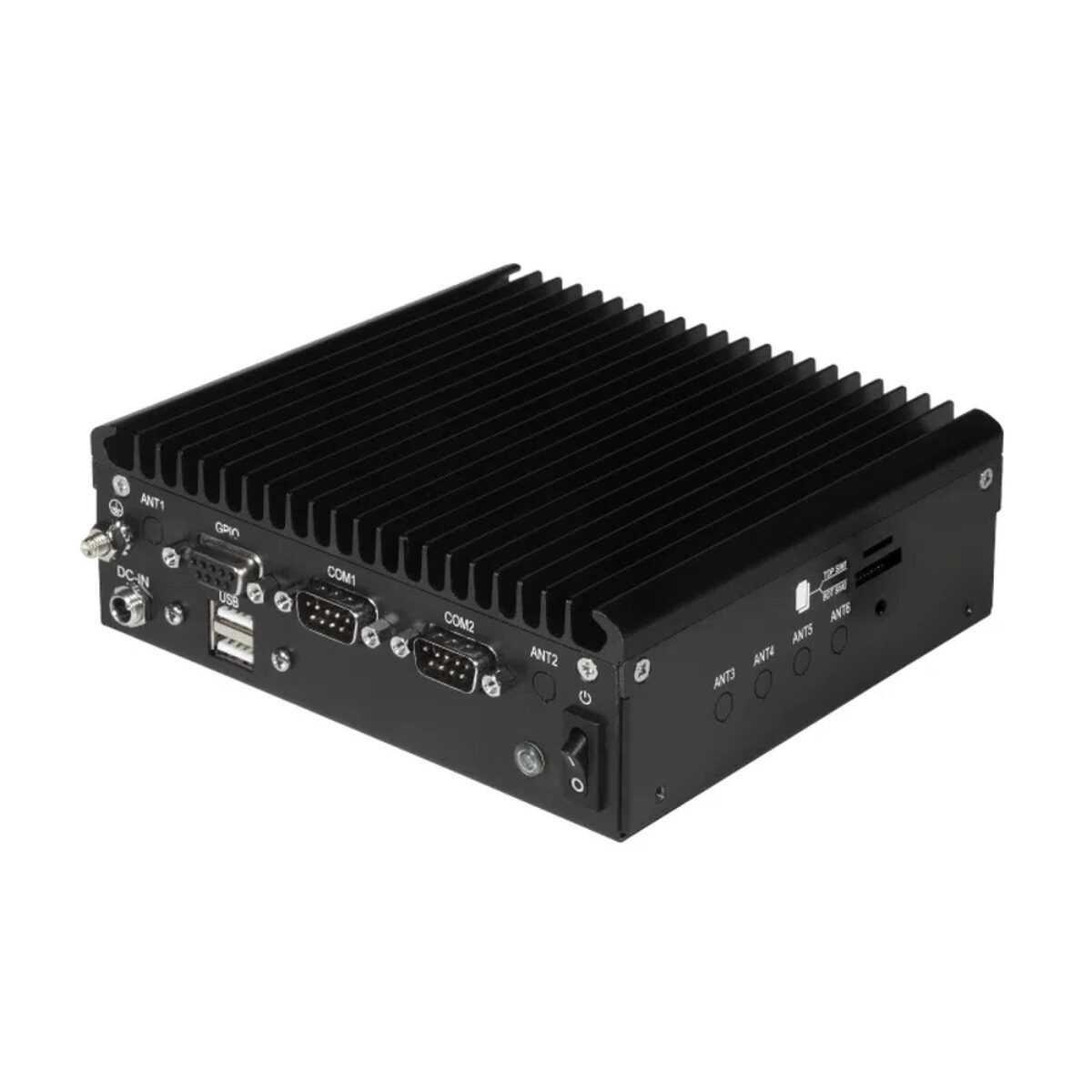 Sintrones SBOX-2603 AMD Ryzen R2312 Fanless Industrial Mini PC with Dual GbE and 4G/5G Expansion