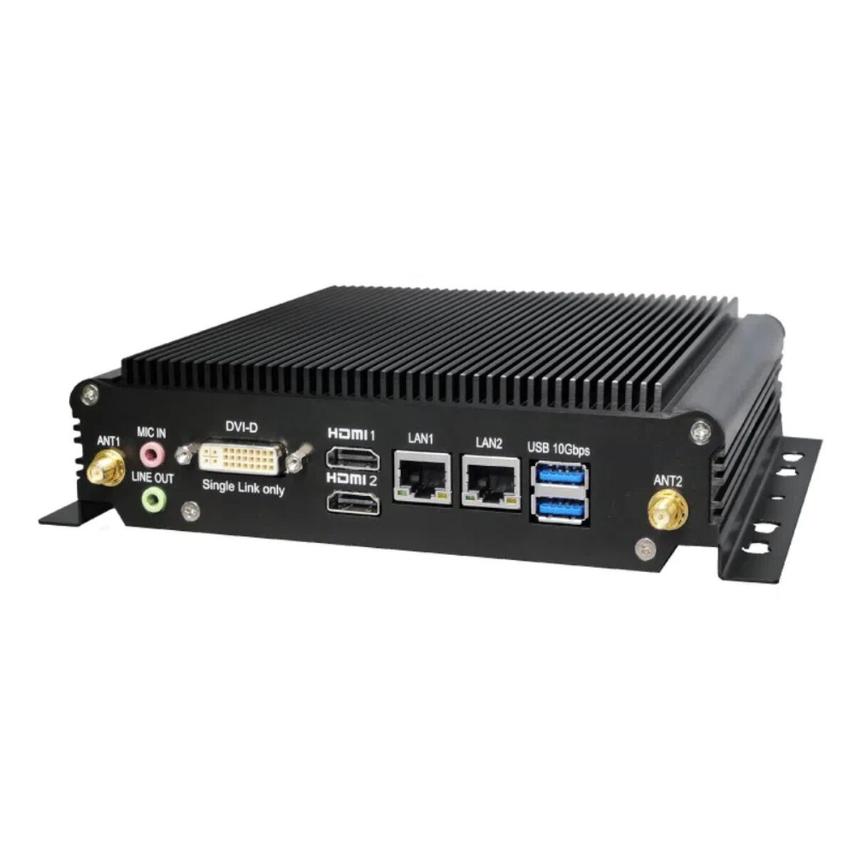 Sintrones SBOX-2623 AMD Ryzen Embedded R2312 Small Industrial PC with 4x COM and Wide-Range DC Input