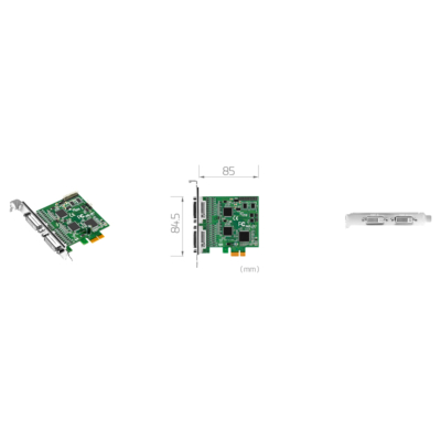 SC330N8 PCIe Analogue Frame Grabber with 8 x Composite Inputs, PAL and NTSC