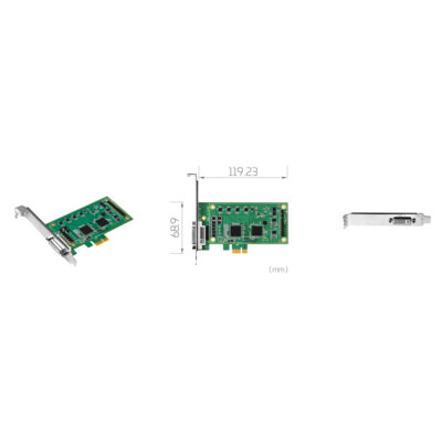 SC350N4-L PCIe Analogue Video Capture Card with 4 x Composite Inputs, PAL and NTSC