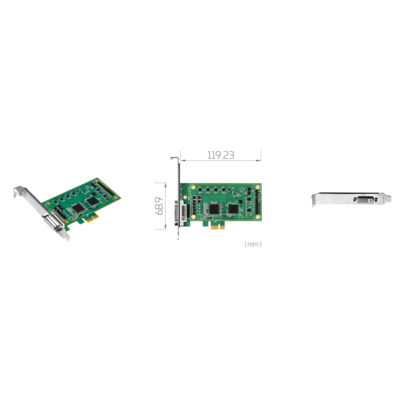 SC350N8-L PCIe Analogue Frame Grabber with 8 x Composite Inputs, PAL and NTSC