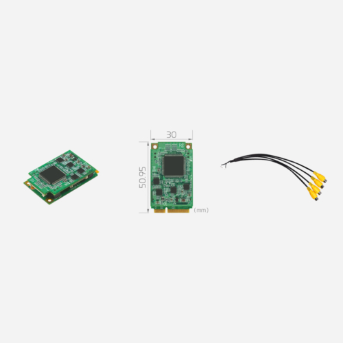 SC3C0N4 MC mPCIe 4-ch NTSC/PAL Composite Capture Card with Hardware Compression