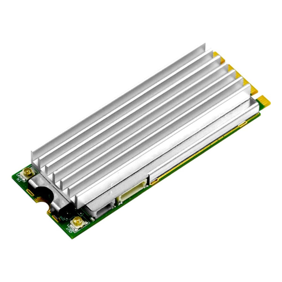 Yuan SC400N1 M2 SDI video capture card, angled view