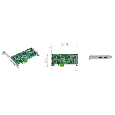 SC542N2-L HDMI PCIe HDMI Video Capture Card with 2 x HDMI Inputs at 1080p60