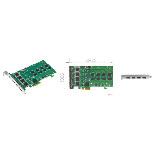 SC542N4 HDMI PCIe Quad Channel High Definition 60FPS HDMI Capture Card