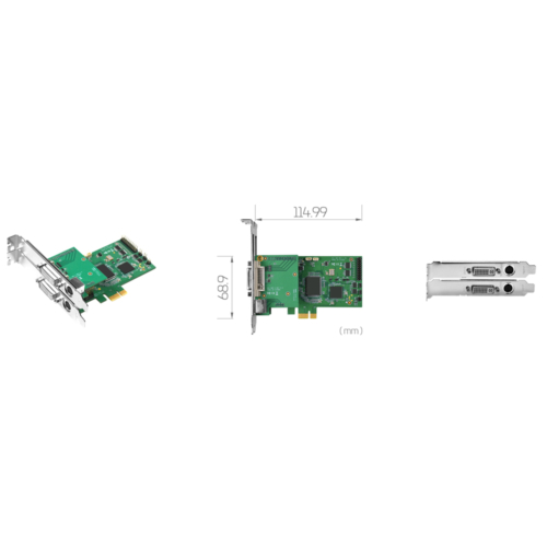 SC550N1-L HDV Low Profile PCIe UXGA/HD60 HDV Capture Card with Loop Video Output