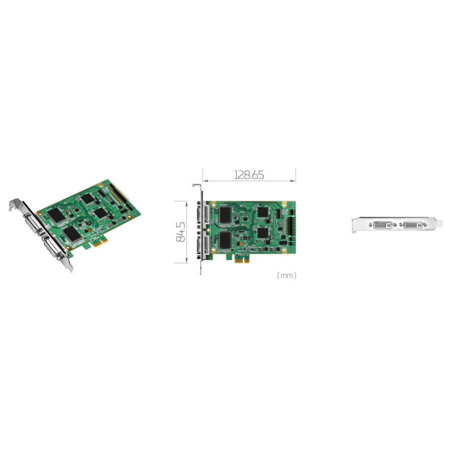 SC550N2 HDV Low Profile PCIe Dual Channel HDV Video Input/Output Card