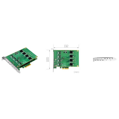 SC550N8 HDMI PCIe HDMI Capture Card with 8 x HDMI Inputs at 1080p60