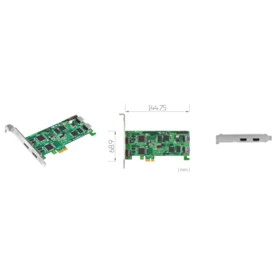 SC5A0N2-L HDMI PCIe HDMI Video Capture Card with 2 x HDMI Inputs and 1080p30 Capture