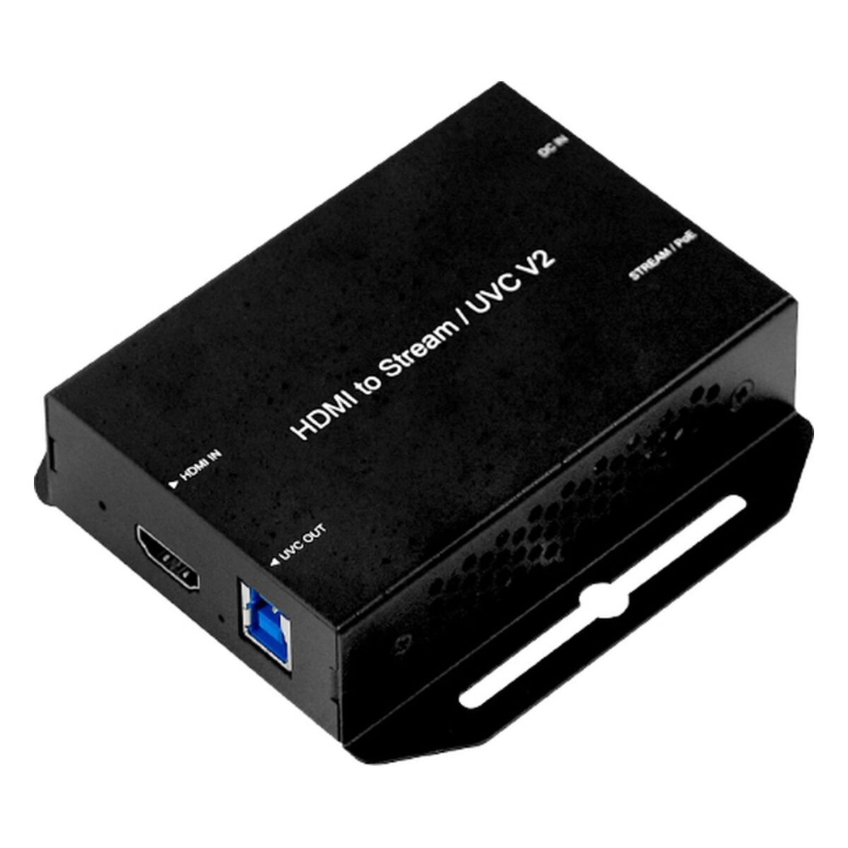 Yuan SC6E0N1 HDMI to IP/UVC V2 streaming encoder, angled view