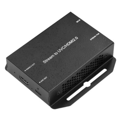 SC6G0N1 IP to UVC/HDMI2.0 IP to HDMI 2.0 and UVC Video Decoder with PoE at 4K60