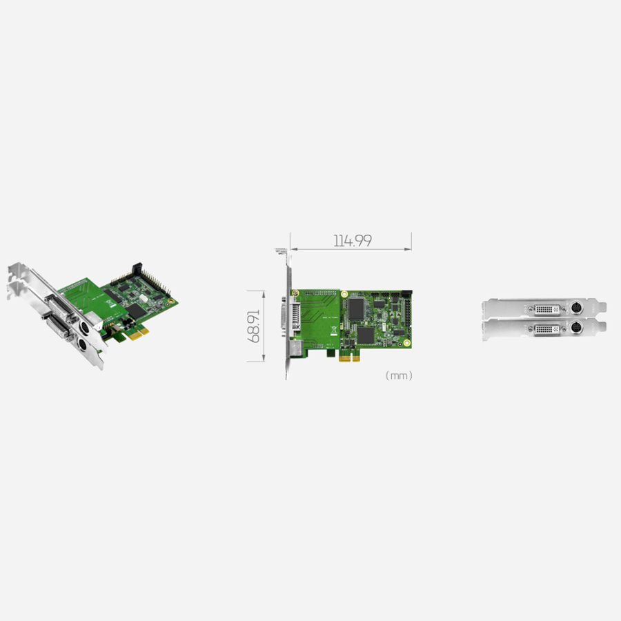 SC700N1-L HDV PCIe 10-bit 3G-SDI/HDMI/DVI-I/YPbPr/CVBS/S-Video Input/Output Card