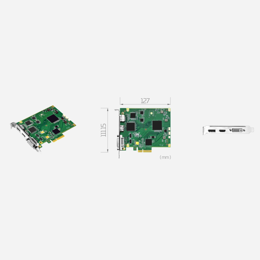 SC710N1 HDV PCIe 10-Bit HDR 4K60 HDMI2.0/DVI-DL/DP1.2 Capture Card