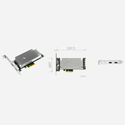SC710N2-L HDMI2.0 PCIe HDMI Capture Card with 2 x HDMI 2.0 Inputs at 4K60