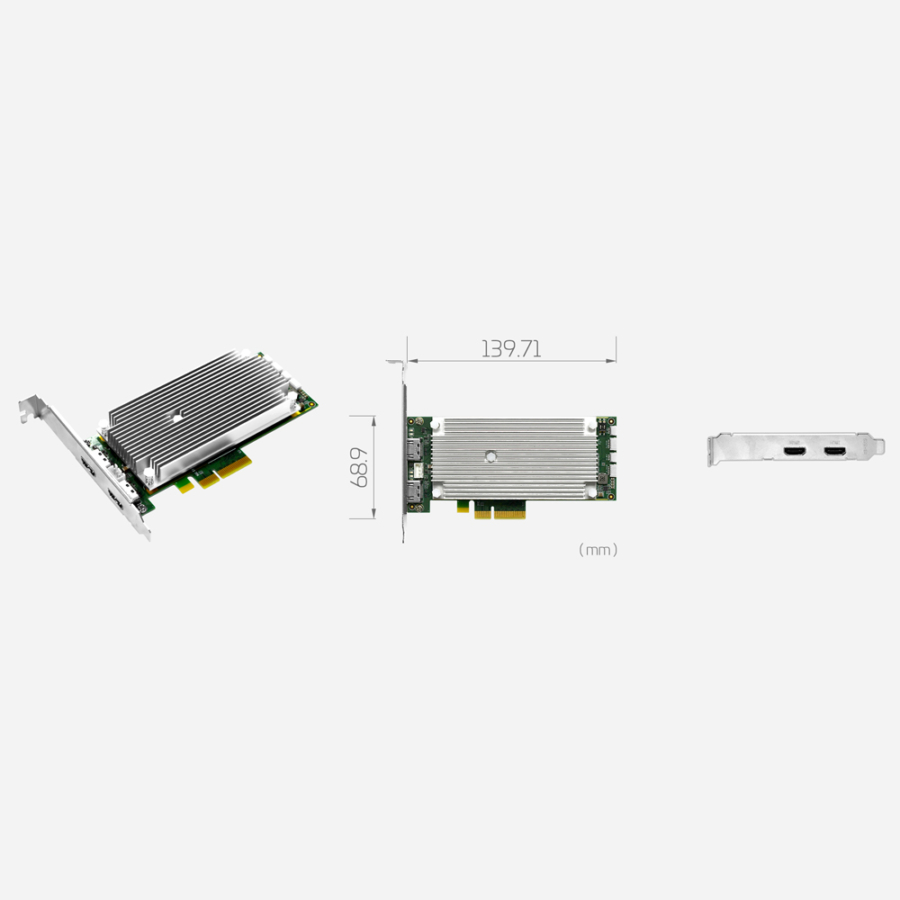 SC710N2-L HDMI2.0 PCIe 2-ch 4K60 10-Bit HDM2.0 Video Capture Card