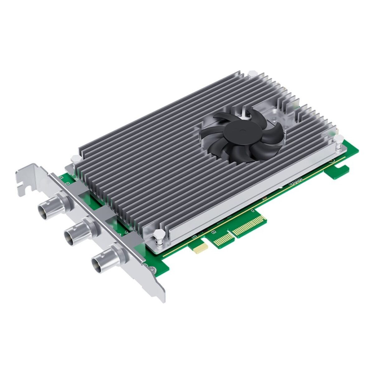 Yuan SC750N1O1 12G-SDI Genlock frame grabber, angled view