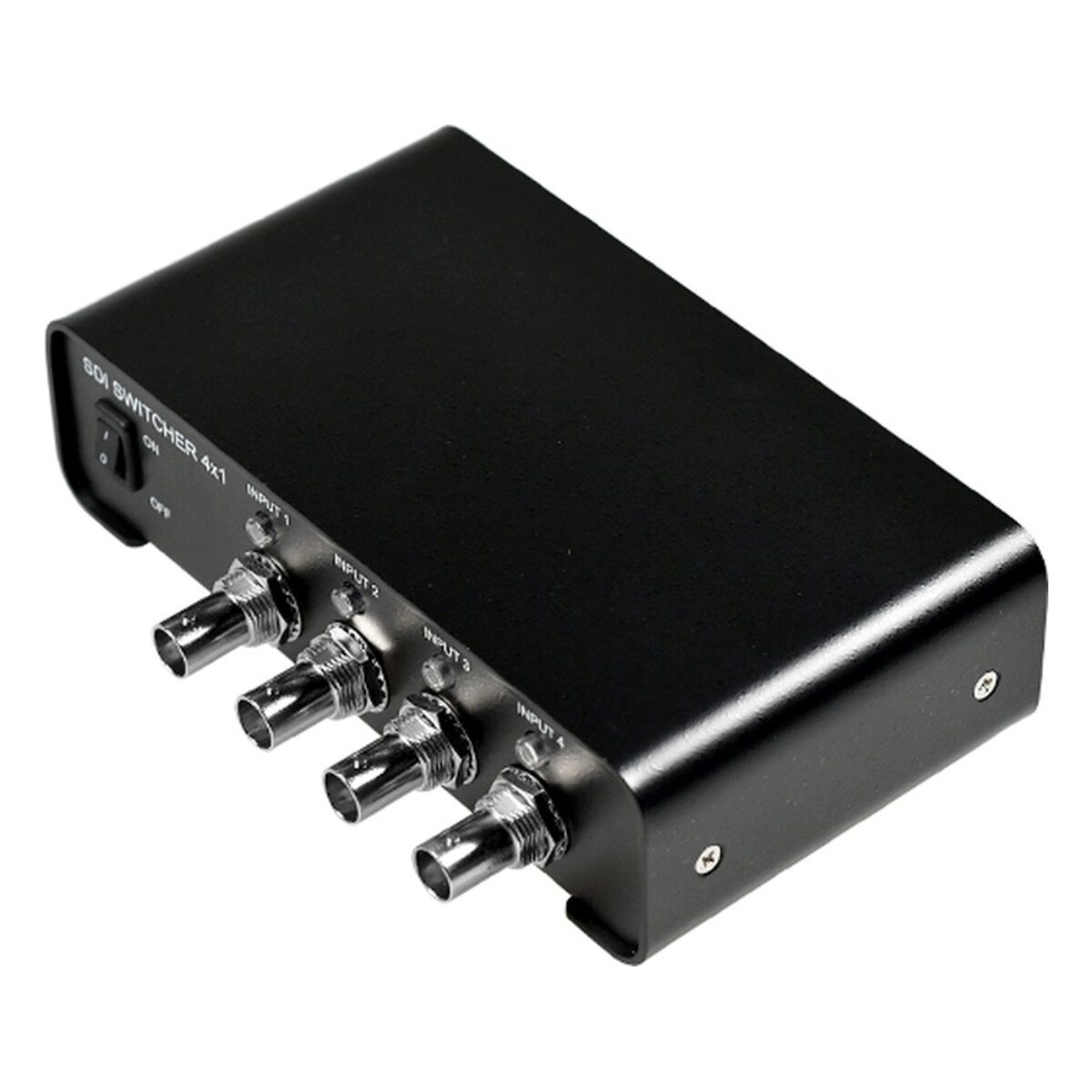 Yuan SDI 4×1 Switch SDI switcher, angled view