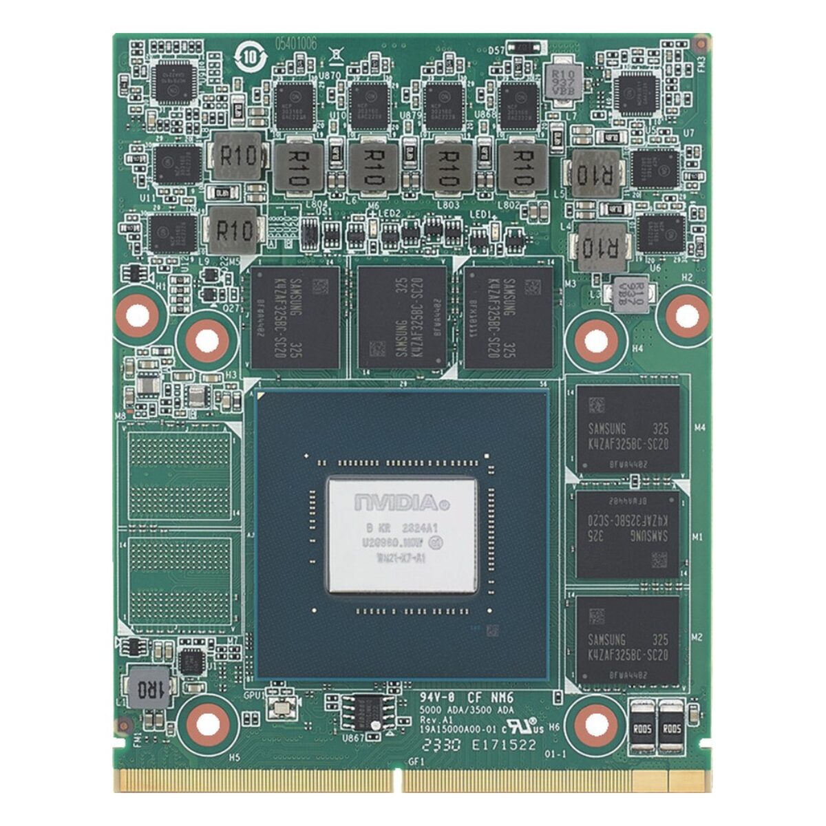 Advantech SKY-MXM-3500A NVIDIA RTX 3500 Ada Embedded MXM GPU module, component side