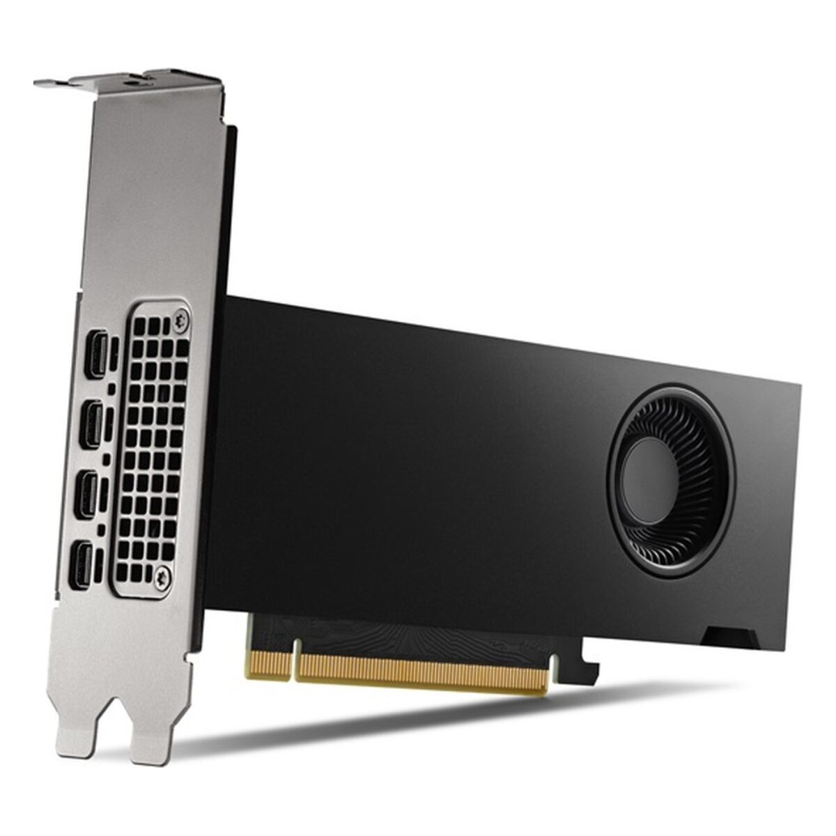 Advantech SKY-QUAD-4000SA-20 NVIDIA RTX 4000 SFF Ada workstation graphics card, angled view