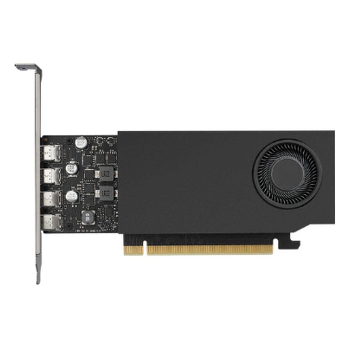 Advantech SKY-QUAD-A1000-8 NVIDIA RTX A1000 workstation graphics card, angled view