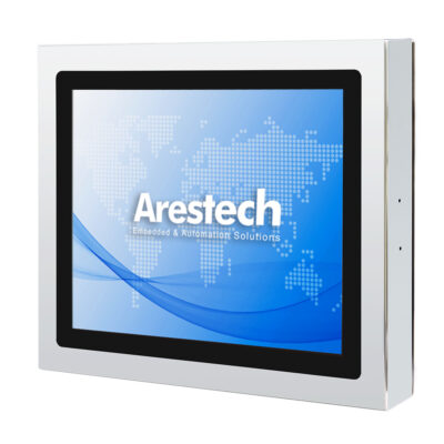 TPM-3617 17″ 5-Wire Resistive Stainless Steel Touch Monitor with IP66 Sealing and M12 Connectors