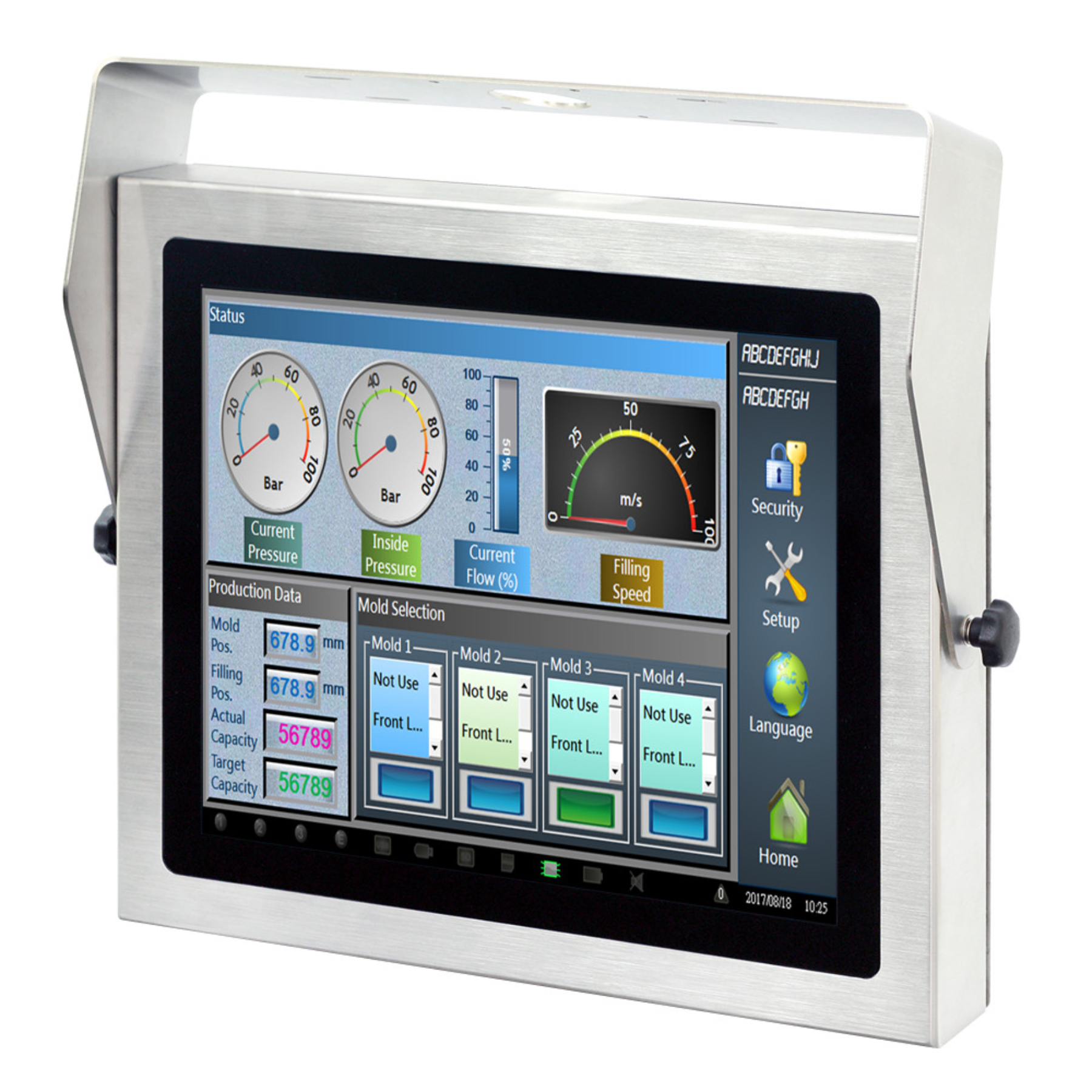 TPM-3617R-B6A1 : 17″ IP66/69K Stainless Steel LCD Display with ...
