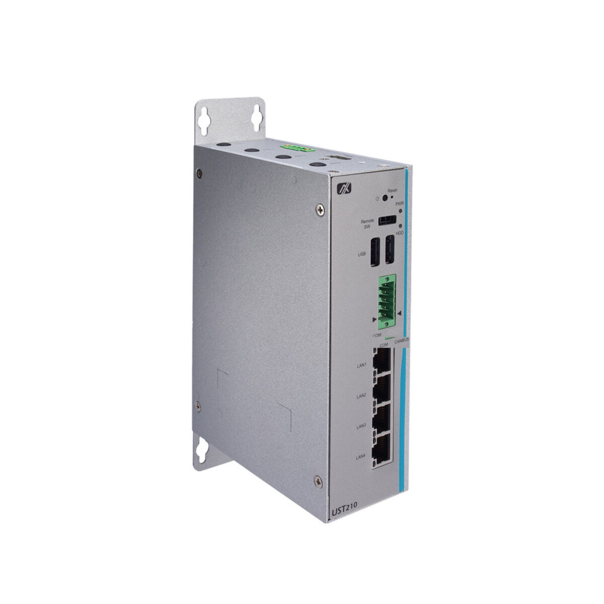 Axiomtek UST210-83K-FL Intel Atom x5-E3940 Fanless Vehicle Computers with 4x GbE and E-Mark