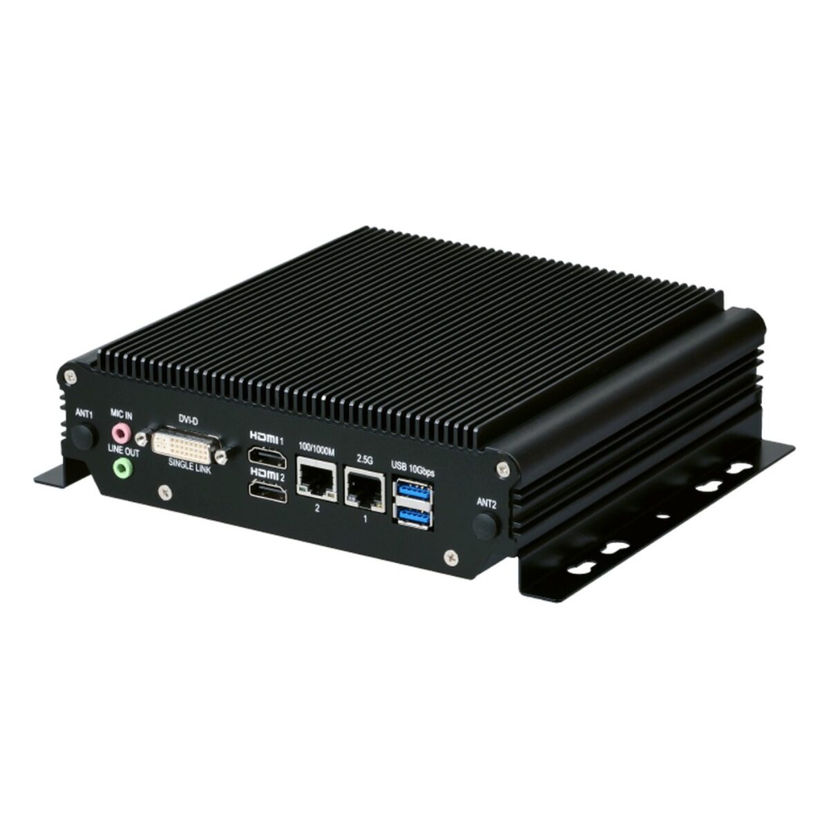 Sintrones VBOX-3122 Intel 11th Gen Core rugged vehicle PC, angled front view