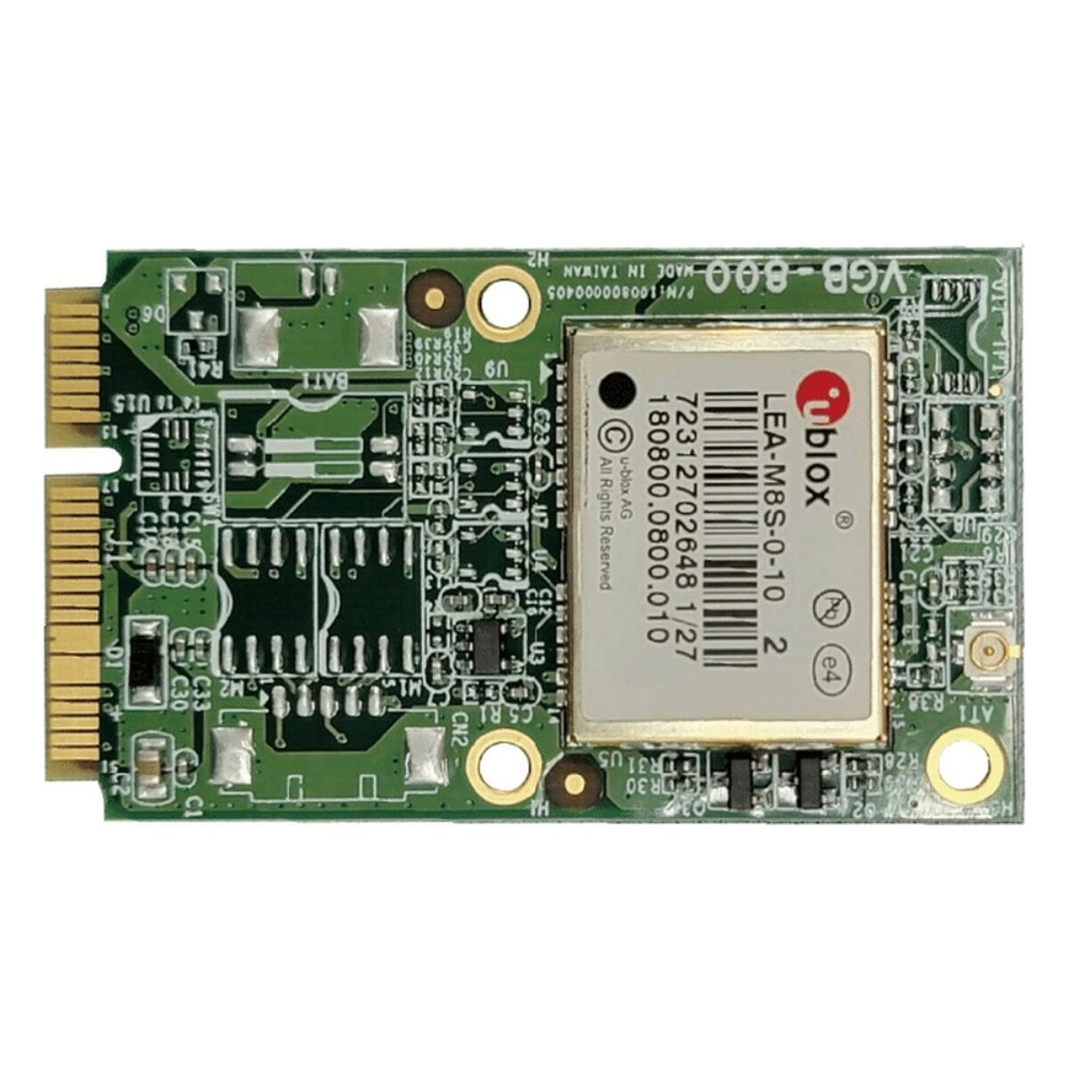 Sintrones VDB-810G u-blox M8 GPS card, Mini PCIe GPS card