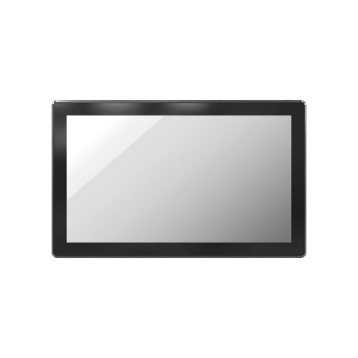 Premio VIO-W215-PC100-EHL panel PC, front view of the 15.6-inch widescreen touchscreen