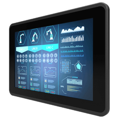 W10L100-EHH2OD 10.1″ Sunlight Readable Panel Mount PCAP Touch Monitor with 1000 Nit WXGA LCD