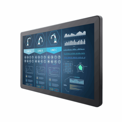 W22L100-GCA3 21.5″ Front IP65 PCAP Touch Monitor with FHD Display and Panel Mount